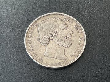 Nederland. Willem III. 2 1/2 Gulden 1872 (Zonder