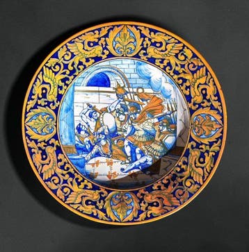 Luca Robbia - Plat - à Lustro - Gualdo Tadino 1920/30