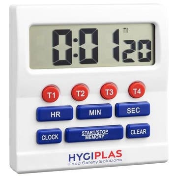 Kookwekker | Digitaal | 100 uur. | 80x25x80(h)mm Hygiplas, Verzenden, Nieuw in verpakking