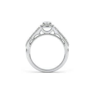 Ring - 18 karaat Witgoud - 0.55ct. tw. Diamant (Natuurlijk), Nieuw