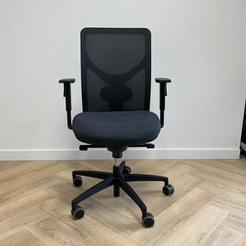 Sitland ergonomische bureaustoel, antraciet - zwart, Ergonomisch, Gebruikt, Zwart, Bureaustoel