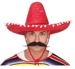 Sombrero Rood 50cm, Hobby en Vrije tijd, Feestartikelen, Verzenden, Nieuw