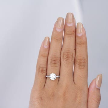 Sans prix de réserve - Bague - 14 carats Or blanc - 2.30ct., Handtassen en Accessoires, Nieuw