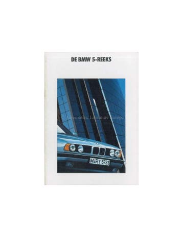 1990 BMW 5 SERIE BROCHURE NEDERLANDS