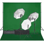 vidaXL Fotostudioset met verlichtingsset en achtergrond, Verzenden, Nieuw