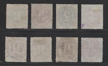 Schleswig-Holstein 1864/1867 - une partie propre avec 8, Gestempeld