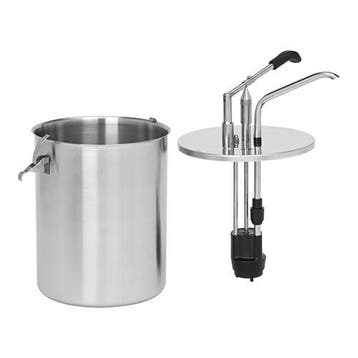 Saus/Dressingbar RVS instelbaar tot 40g | Dispenser met, Verzenden, Nieuw in verpakking