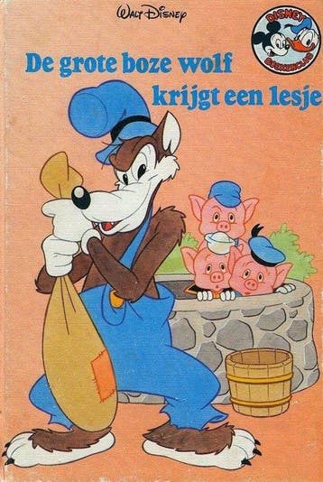 De grote boze wolf krijgt een lesje - Disney, Verzenden, Nieuw