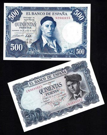 Spanje, Portugal. - 7 banknotes - various dates (Zonder