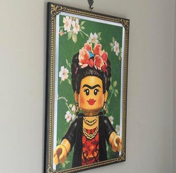 Lego Merchandise - Art - “Frida – Ritratto Pop LEGO” by Ldm