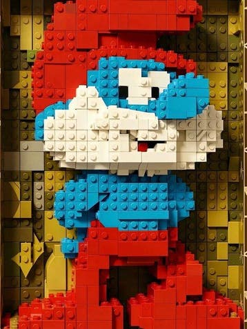 Jacob Hitt - XXL Lego Papa Smurf w/COA, Nieuw
