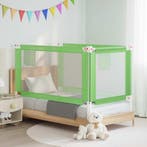 vidaXL Bedhekje peuter 150x25 cm stof groen, Verzenden