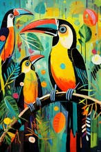Felix van Horst - Jungle Jive (XXL), Antiek en Kunst