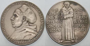 Zilver medaille 1930 Reformation, Postzegels en Munten, Penningen en Medailles, Verzenden