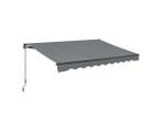 Veiling - Zonnescherm / Luifel - 300 x 250 cm - Donkergrijs, Caravans en Kamperen, Nieuw