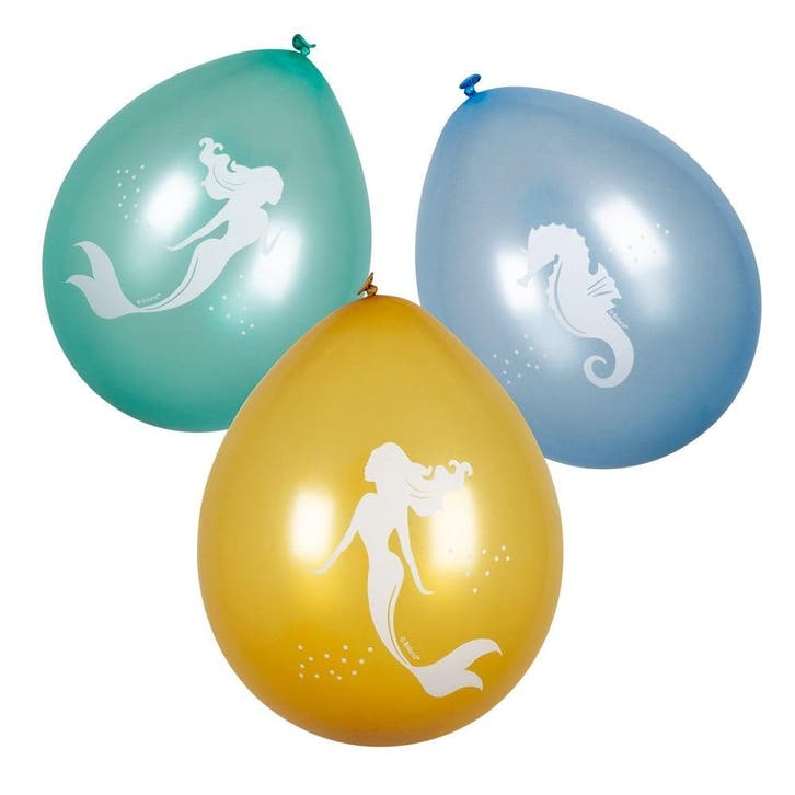 Zeemeermin Ballonnen 25cm 6st, Hobby & Loisirs créatifs, Articles de fête, Envoi