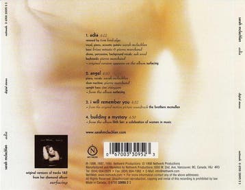 Sarah McLachlan - Adia, Verzenden, Gebruikt