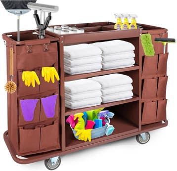 Schoonmaakwagen 4-laags | -60% Retour Deal | Pak je kans, Verzenden