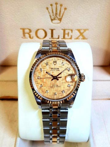 Tudor - Prince Date - GOLD DIAMOND LINEN DIAL - Zonder