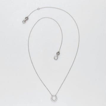 Collier - 18 carats Or blanc Diamant (Naturelle)
