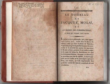 Cadet de Gassicourt - Le Tombeau de Jacques Molai, ou le