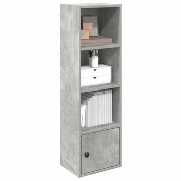 vidaXL Boekenkast 31x24x102 cm bewerkt hout betongrijs, Verzenden, Nieuw