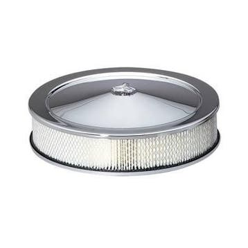 luchtfilter 14 inch chroom blanco, Auto-onderdelen, Ophalen of Verzenden, Nieuw