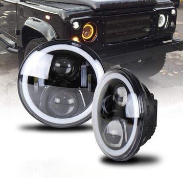 7 LED Koplamp Defender/Jeep | Retour deal | 61% korting, Auto-onderdelen, Verzenden, Gebruikt, Land Rover