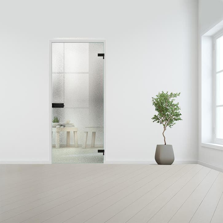 Glazen binnendeur voor opdek kozijn zwart beslag-Crepi gehar, Bricolage & Construction, Vitres, Châssis & Fenêtres, Envoi