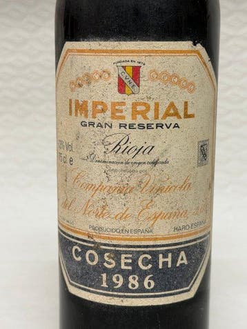 1986 C.V.N.E. Imperial - Rioja Gran Reserva - 1 Fles (0,75