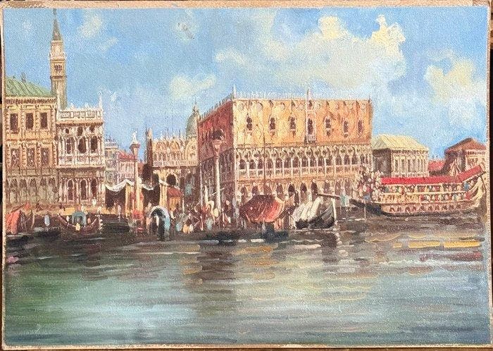 Italiaanse school (XX) - Venezia, Antiek en Kunst, Kunst | Schilderijen | Klassiek