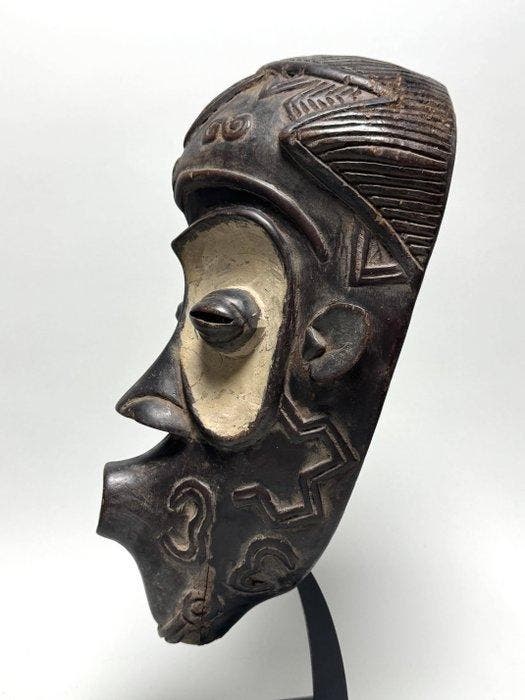 LWALWA masker - Dansmasker - Bena Lulua - DR Congo (Zonder, Antiquités & Art, Art | Art non-occidental