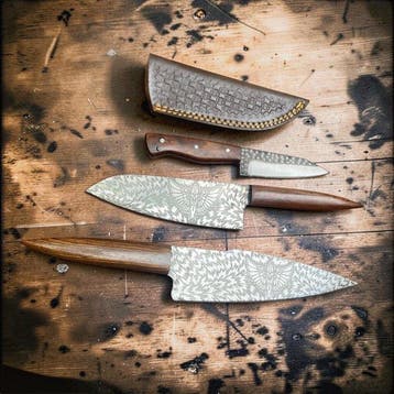 Keukenmes - Utility knife - Vintage Pro Viking-stijl