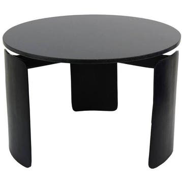 Table dappoint - Aluminium, Marbre - Table noire moderne