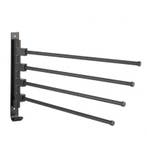 Handdoekenrek Zwart 38.5cm | Nieuw | Scherpe Prijs, Huis en Inrichting, Badkamer | Badkamermeubels, (Half)hoge kast, Minder dan 50 cm
