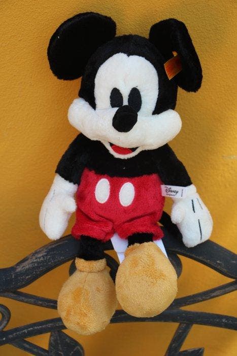 Steiff: Mickey de muis, 31cm, EAN 024498 - Pluche dier -, Antiquités & Art, Antiquités | Jouets