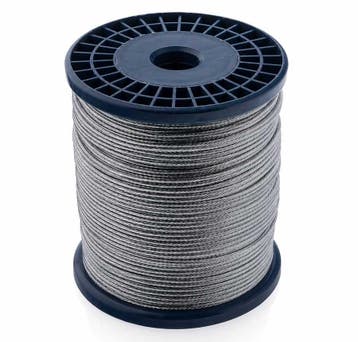 PVC Staalkabel op haspel 1-2mm 100meter, Verzenden, Nieuw