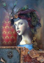 Andor Koncsik - Lady with the hat