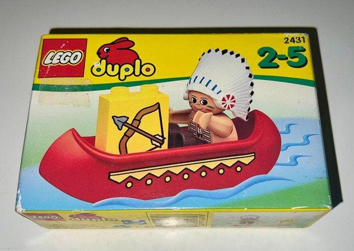 Lego Set - Duplo - Grande villaggio indiano e Canoa Capo, Kinderen en Baby's, Speelgoed | Duplo en Lego