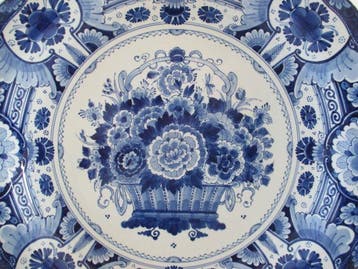 De Porceleyne Fles, Delft - Assiette murale - Poterie