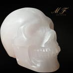 Prachtige schedel van Mangano Calciet die UV-reaktief is., Verzamelen, Mineralen en Fossielen