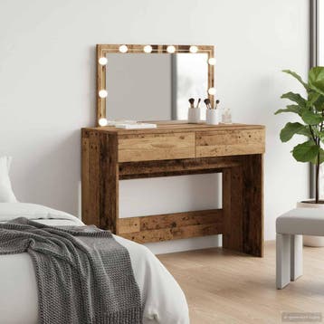 vidaXL Kaptafel Oudhout 100 x 40 x 120 cm Bewerkt hout, Verzenden