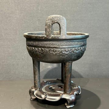 Wierookbrander - Brons - Ming driepoot censer, Antiek en Kunst