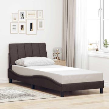 vidaXL Bedframe zonder matras Hanko 90x190 cm stof, Verzenden