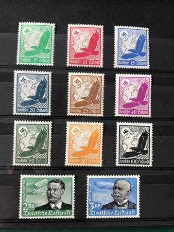 Duitse Rijk 1934 - Steenadelaar, Lilienthal en graaf