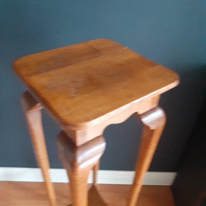 Bijzettafel - Eik, Antiquités & Art, Curiosités & Brocante