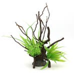 Kunstplanten op hout OS-213 - aquarium decoratie, Dieren en Toebehoren, Ophalen of Verzenden, Nieuw
