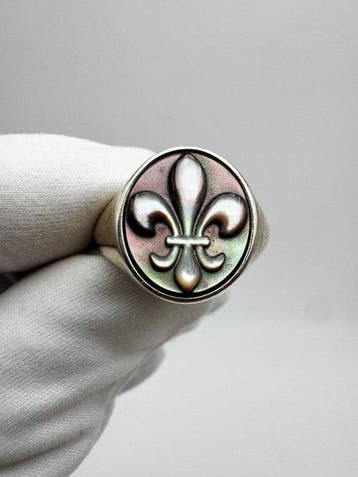 Sans prix de réserve - Bague Argent Perle - Bague noble, Nieuw
