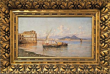 Giuseppe Carelli (1858–1921) - Veduta di Napoli da Posillipo