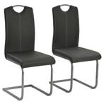 Eetkamerstoelen grijs | 41% korting | Retour deal, Huis en Inrichting, Stoelen, Overige materialen, Twee, Verzenden, Zo goed als nieuw